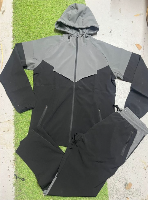 Grey two tone tracksuit